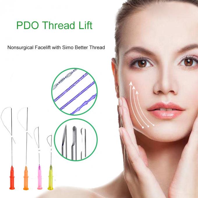 Filetage non chirurgical médical de lifting de fil de Tinhtening PDO de peau